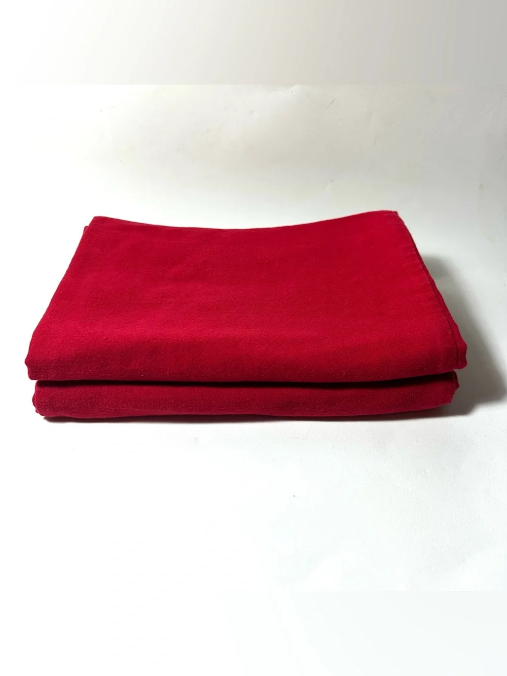Vintage LL Bean Flannel Pillowcases Set Of 2 Red Germany Czech 71341